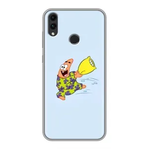 Чохли з Патріком на Huawei Honor 8C (Патрік із подушкою)
