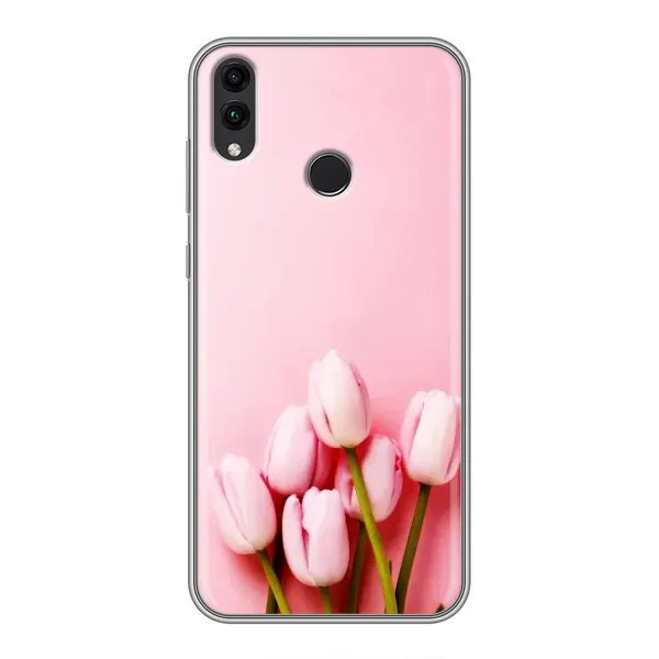Чехол с рисунком «Розовые тюльпаны» для Huawei Honor 8C Чехол с рисунком «Розовые тюльпаны» для Huawei Honor 8C