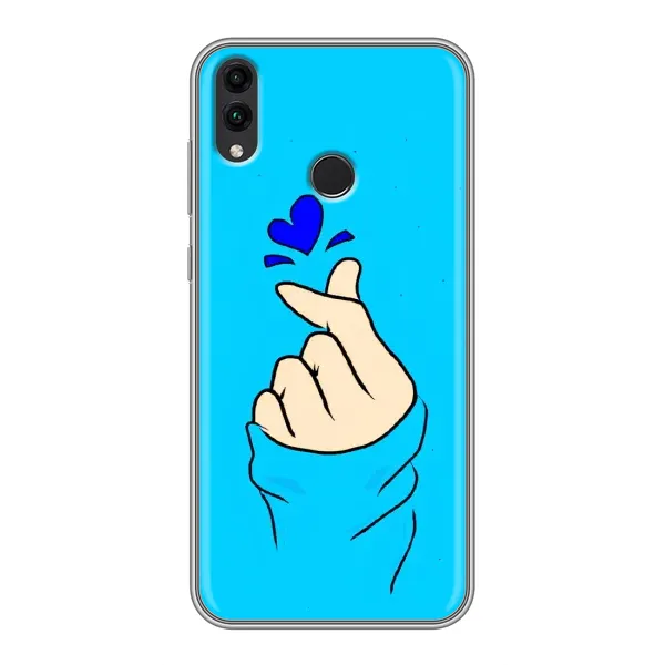 Чехол с рисунком «Сердце на синем» для Huawei Honor 8C Чехол с рисунком «Сердце на синем» для Huawei Honor 8C