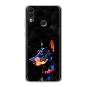Бампер для Huawei Honor 8C с картинкой "Песики" (Собака Мопс)