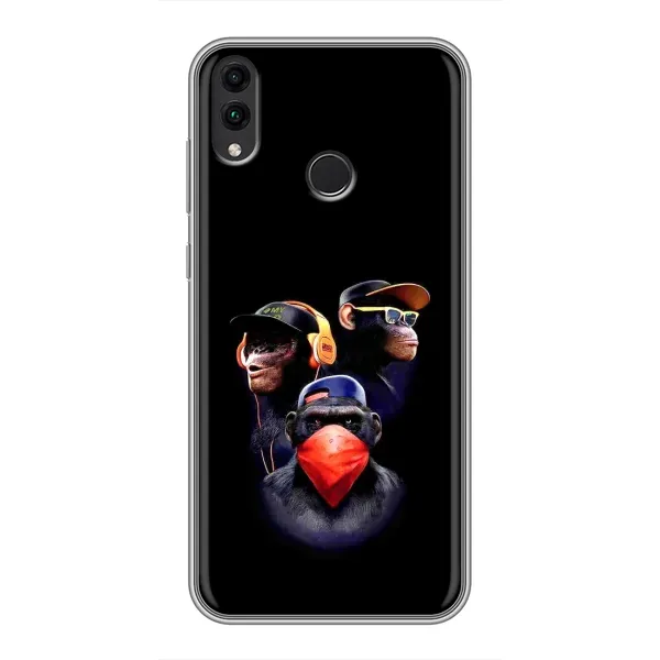 Чехол с рисунком «Три обезьяны» для Huawei Honor 8C Чехол с рисунком «Три обезьяны» для Huawei Honor 8C