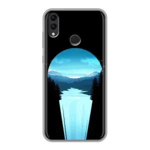 Летний Чехол на Huawei Honor 8C (Синий Водопад)