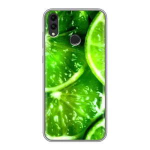 Чехол с изображением вкусной еды для Huawei Honor 8C (Яркий ЛАЙМ)
