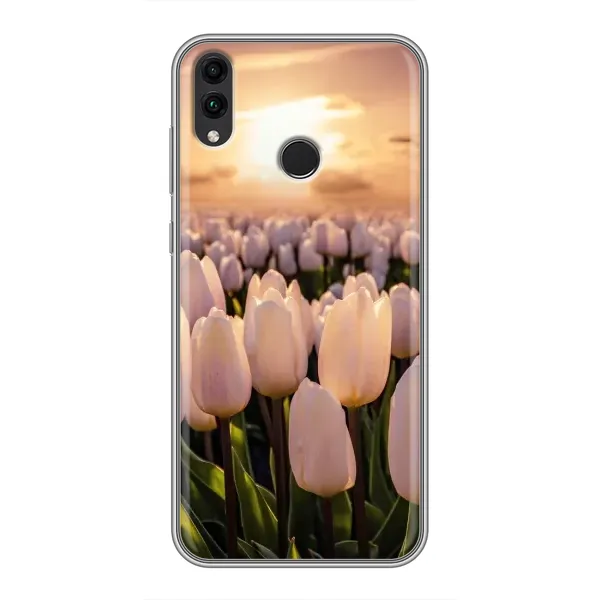 Чехол с рисунком «Закат с цветами» для Huawei Honor 8C Чехол с рисунком «Закат с цветами» для Huawei Honor 8C