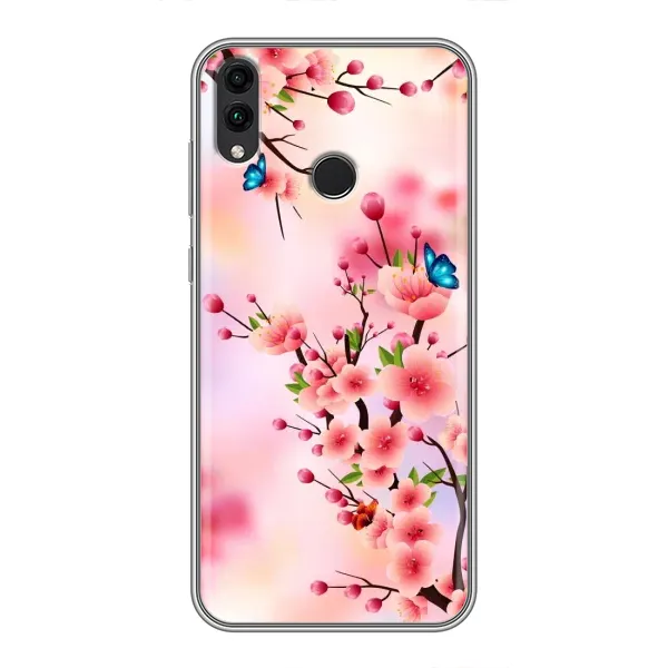 Чехол с рисунком «Бабочки на сакуре» для Huawei Honor 8X Max Чехол с рисунком «Бабочки на сакуре» для Huawei Honor 8X Max