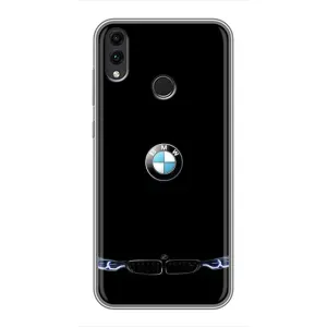 Силиконовый бампер с картинкой машины на Huawei Honor 8X Max (Черный BMW)