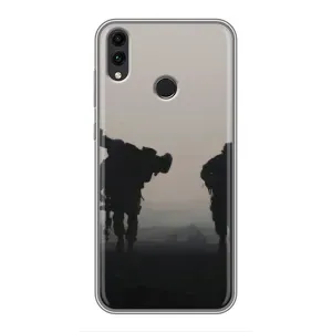 Чехлы на военную тематику для Huawei Honor 8X Max (Бой солдат)