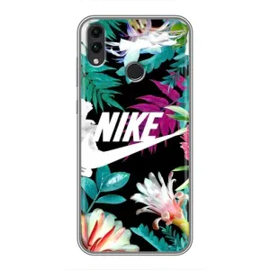 Силіконовый Чохол на Huawei Honor 8X Max з картинкою НАЙК (Квітковий Nike)