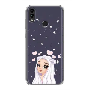 Чохол Стильні дівчата на Huawei Honor 8X Max (Дівчина та серця)
