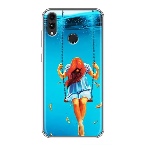 Чехол с рисунком «Девушка на качели» для Huawei Honor 8X Max