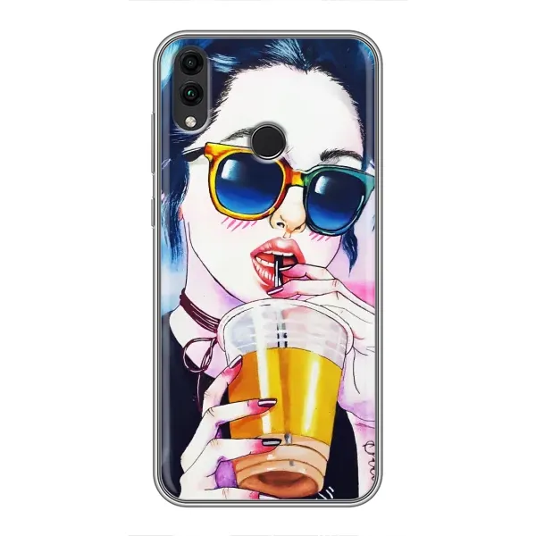 Чехол с рисунком «Девушка с коктейлем» для Huawei Honor 8X Max Чехол с рисунком «Девушка с коктейлем» для Huawei Honor 8X Max
