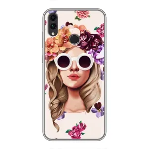 Чехол с картинкой Модные Девчонки Huawei Honor 8X Max (Девушка в очках)