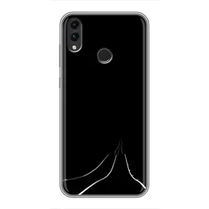 Чехол с картинками на черном фоне для Huawei Honor 8X Max (Дорога)