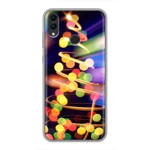 Чехол Новогодняя Елка на Huawei Honor 8X Max (Гирлянды)