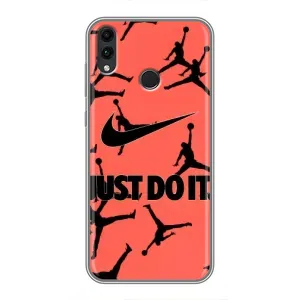 Силиконовый Чехол Nike Air Jordan на Хуавей Хонор 8Х Макс (Just Do It)