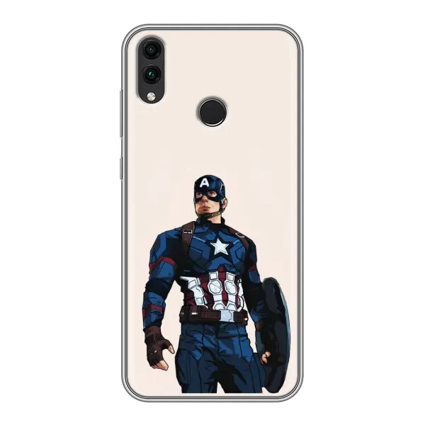 Чехол с рисунком «Капитан Америка» для Huawei Honor 8X Max