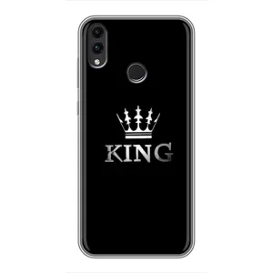 Чохол (Корона на чорному фоні) для Хуавей Хонор 8Х Макс (KING)