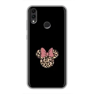 Чехол с леопардовым принтом на Huawei Honor 8X Max (Леопардовая Минни)
