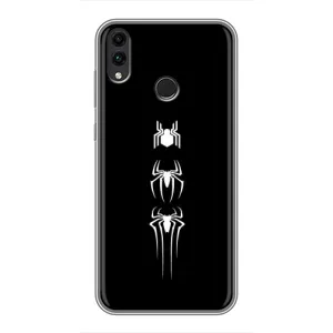 Чехол Супергерой Человека Паука на Huawei Honor 8X Max (Лого паука)