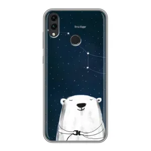 Силиконовый бампер с картинкой животных для Huawei Honor 8X Max (Медведица)