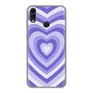 Чохли з тематикою "Маленькі Сердчеки" на Huawei Honor 8X Max (Серце фіолет)