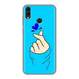 Чохол (Знак сердечка) для Huawei Honor 8X Max (Сердечко на синоьому)