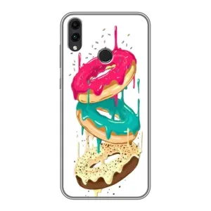 Чехол с изображением вкусной еды для Huawei Honor 8X Max (Сочные пончики)
