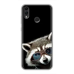 Силіконовий Чохол з Энотами на Huawei Honor 8X Max (Стильний Єнот)