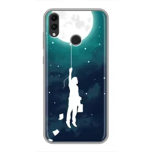 Чехол (ТПУ) с планетами на Huawei Honor 8X Max (To The moon)