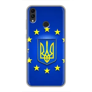 Чехол с Украинской символикой на Хуавей Хонор 8Х Макс (Украина это Европа)