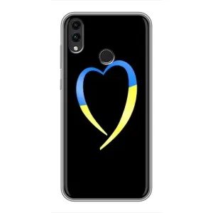 Силиконовый Чехол на Huawei Honor 8X Max (Я-Украина) (Украинское сердце)