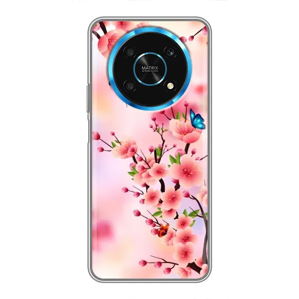 Чехол с рисунком «Бабочки на сакуре» для Huawei Honor Magic 5 Lite 5G Чехол с рисунком «Бабочки на сакуре» для Huawei Honor Magic 5 Lite 5G
