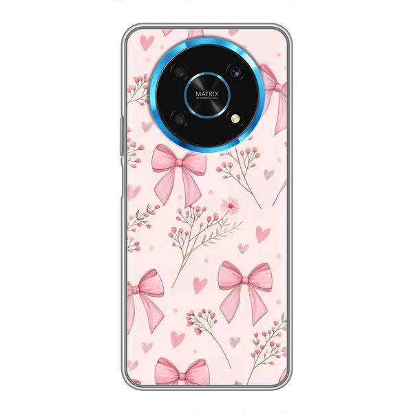 Чехол с рисунком «Банты с цветами» для Huawei Honor Magic 5 Lite 5G Чехол с рисунком «Банты с цветами» для Huawei Honor Magic 5 Lite 5G