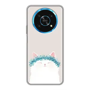 Чохол на тематику: Коти для Huawei Honor Magic 5 Lite 5G (Білий котик)