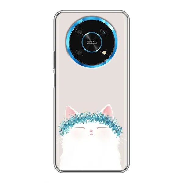 Чехол с рисунком «Белый котик» для Huawei Honor Magic 5 Lite 5G Чехол с рисунком «Белый котик» для Huawei Honor Magic 5 Lite 5G