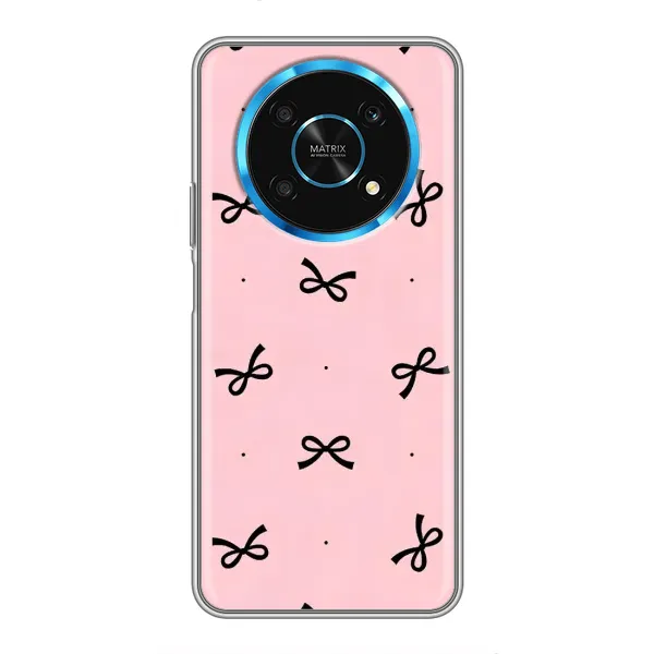 Чехол с рисунком «Черные бантики» для Huawei Honor Magic 5 Lite 5G Чехол с рисунком «Черные бантики» для Huawei Honor Magic 5 Lite 5G
