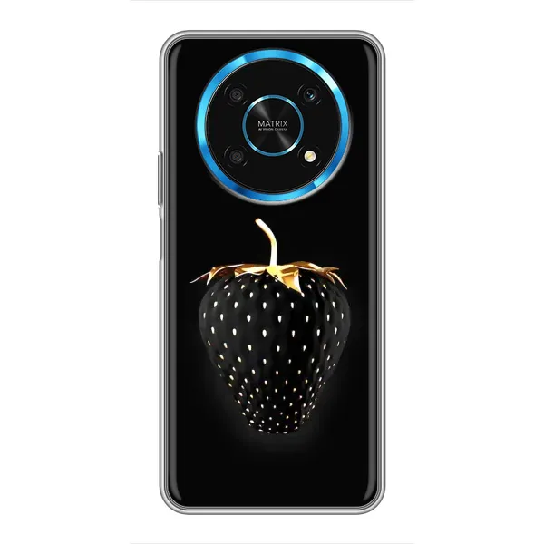 Чехол с рисунком «Чёрная клубника» для Huawei Honor Magic 5 Lite 5G