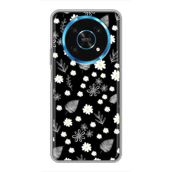 Чехол с рисунком «цветение на чорном» для Huawei Honor Magic 5 Lite 5G Чехол с рисунком «цветение на чорном» для Huawei Honor Magic 5 Lite 5G