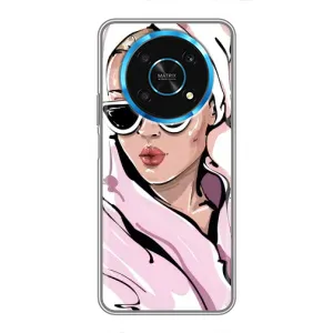 Чехол с картинкой Модные Девчонки Huawei Honor Magic 5 Lite 5G (Девушка в халате)