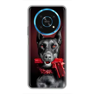 Чехол ДОБЕРМАН для Huawei Honor Magic 5 Lite 5G (Доберман злой)