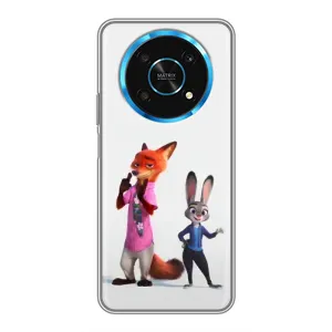 Силиконовый чехол с принтом Зоотрополіс для Huawei Honor Magic 5 Lite 5G (Джуди и Ник)