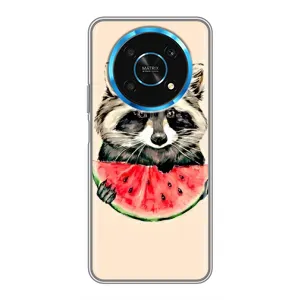 Силиконовый Чехол с Енотами на Huawei Honor Magic 5 Lite 5G (Енот)