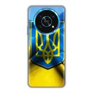Чехол с картинкой (Патриотический ГЕРБ) на Huawei Honor Magic 5 Lite 5G (Герб и Флаг Украины)