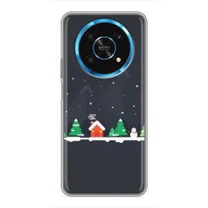Силіконовий бампер на різдво для Huawei Honor Magic 5 Lite 5G (Місто зимове)