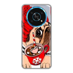 Бампер для Huawei Honor Magic 5 Lite 5G с картинкой "Песики" (Грустная собака)