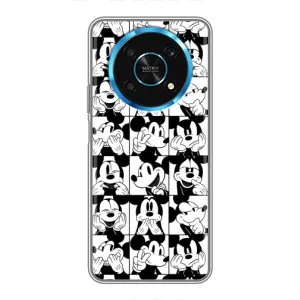 Чехлы с принтом Микки Маус на Huawei Honor Magic 5 Lite 5G (Коллаж Микки Маус)
