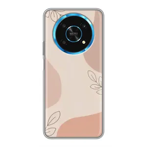 Чохол квітковий дизайн для Huawei Honor Magic 5 Lite 5G (Кориневий фон)