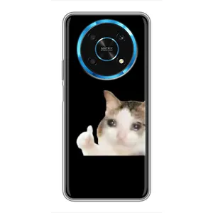 Бампер з принтом Меми для Huawei Honor Magic 5 Lite 5G (Кіт у сльозах)