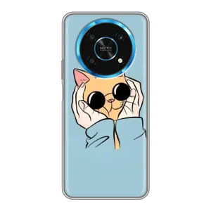 Бампер з зображенням Котиків для Хуавей Хонор Магік 5 Лайт 5G (КОТИК в окулярах)