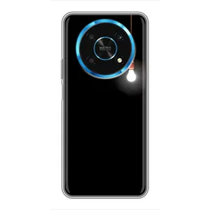 Чехол с картинками на черном фоне для Huawei Honor Magic 5 Lite 5G (Лампочка)